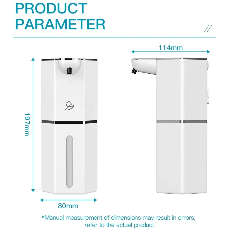 ✨Automatic Touchless Foaming Soap Dispenser, 12oz USB Rechargeable, 4 Adjustable Levels