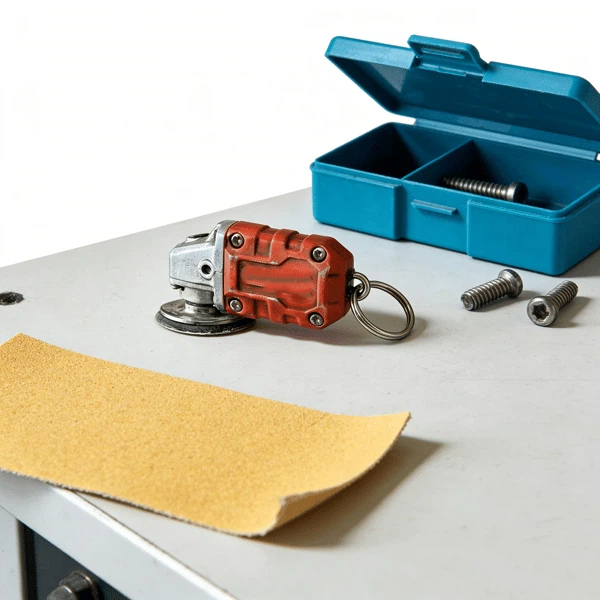 🛠️2-in-1 Mini Grinder Keychain: On-the-Go Smoothing Tool + Tool Enthusiast Collectible