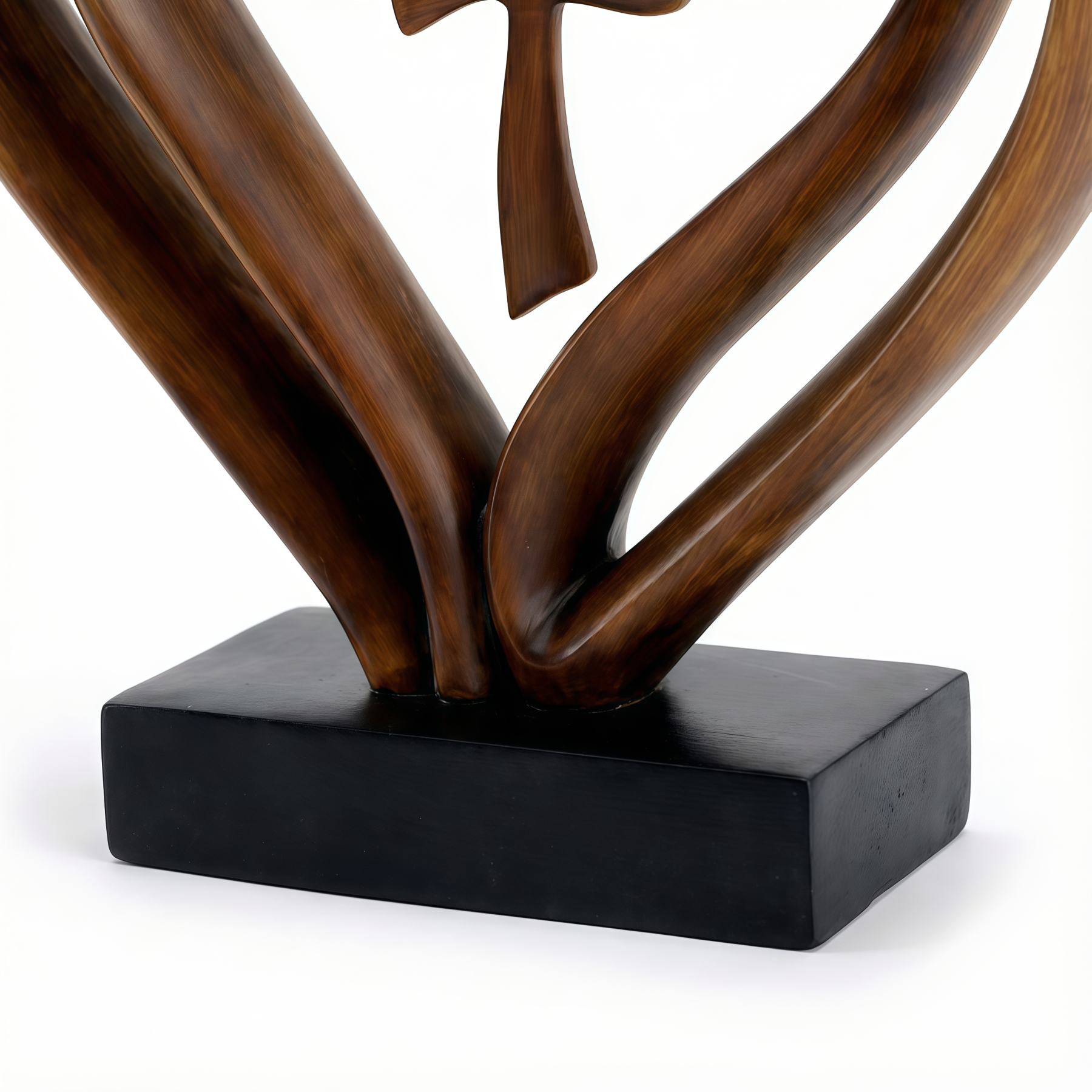 🌸Valentine's Day Hot Sale💖Marriage Takes Three – Entwined Heart & Cross Christian Wedding Sculpture