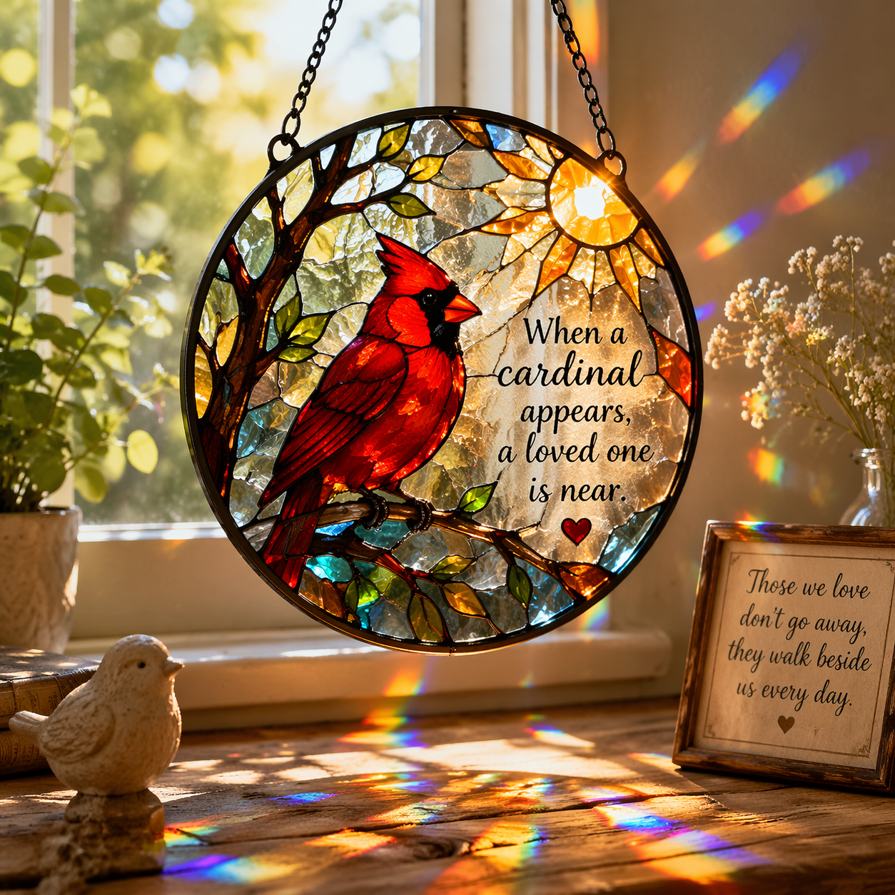 ❤️Cardinal Memorial Suncatcher