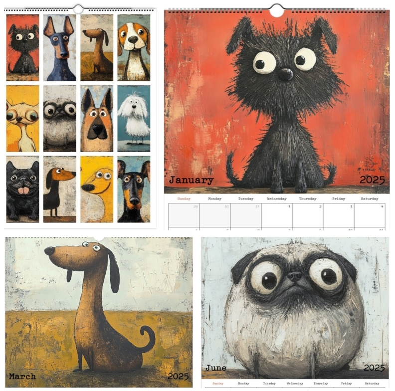 🔥LAST DAY 50% OFF - 🐕📅Cute Dog Calendar