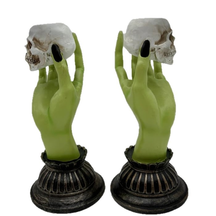 💀LAST DAY SALE 50% OFF--Martha Stewart Halloween Witch Hands Skulls