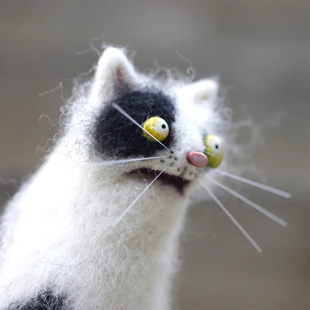 🔥Last Day 50% OFF🎄🎁Wool Felt Familiars – Quirky Handmade Companions🐱