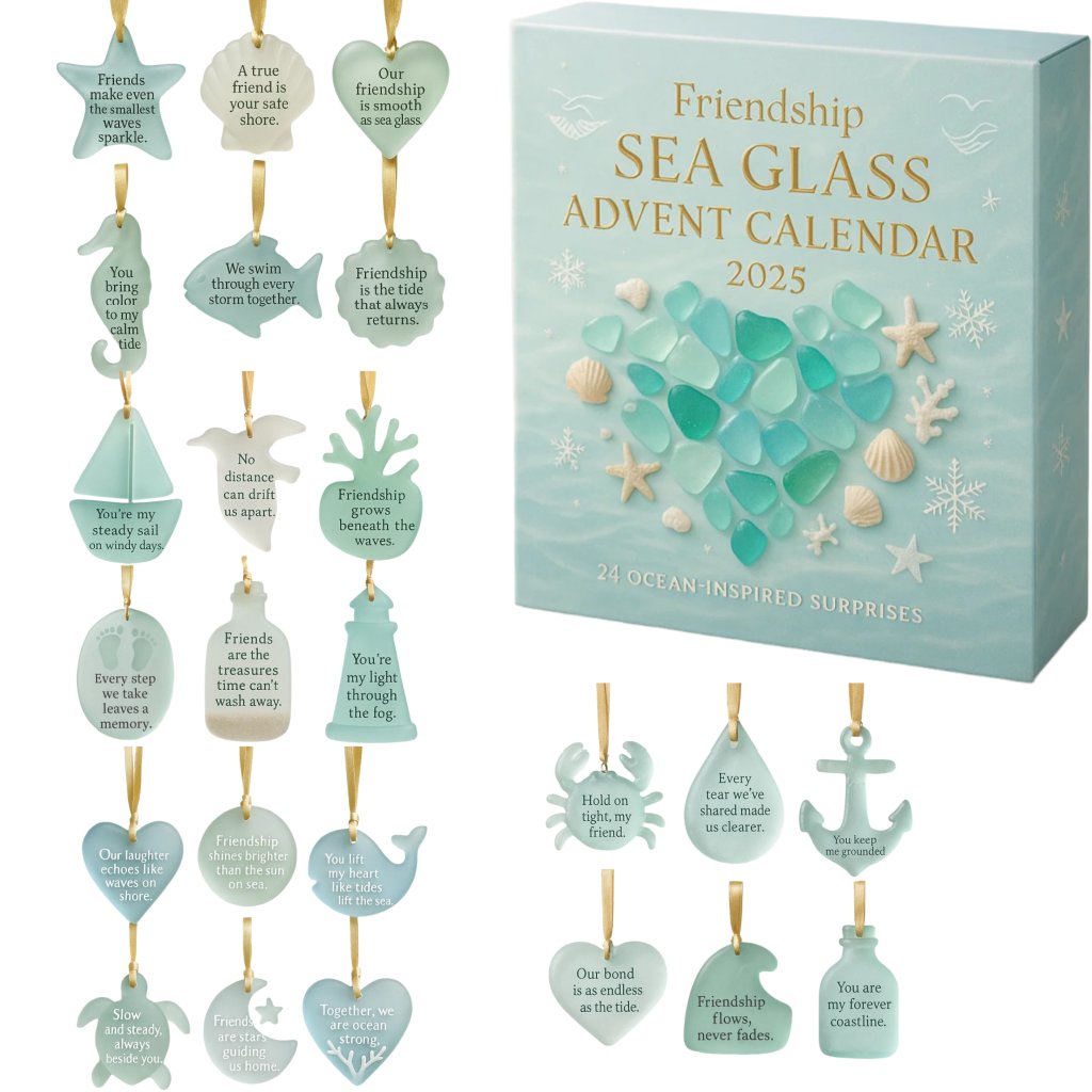 🔥LAST DAY 49% OFF🌊Friendship Sea Glass Advent Calendar 2025-A Gift o