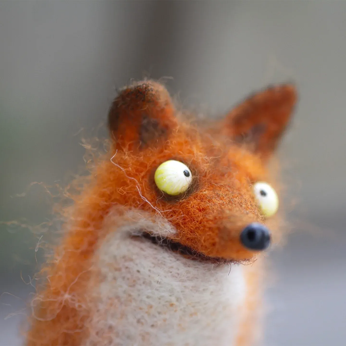 🔥Hot Sale 49% OFF🌟🐭👀Handmade Wool Felt Big-Eyed Panicked Weirdo — Quirky Plush Pal🧶-Series 2