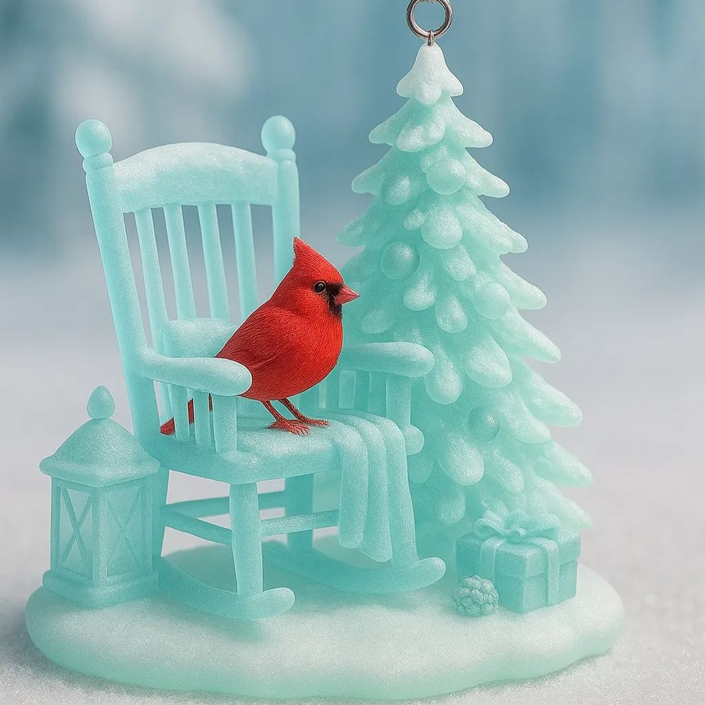 Sea Glass Red Sparrow Chair Pendant