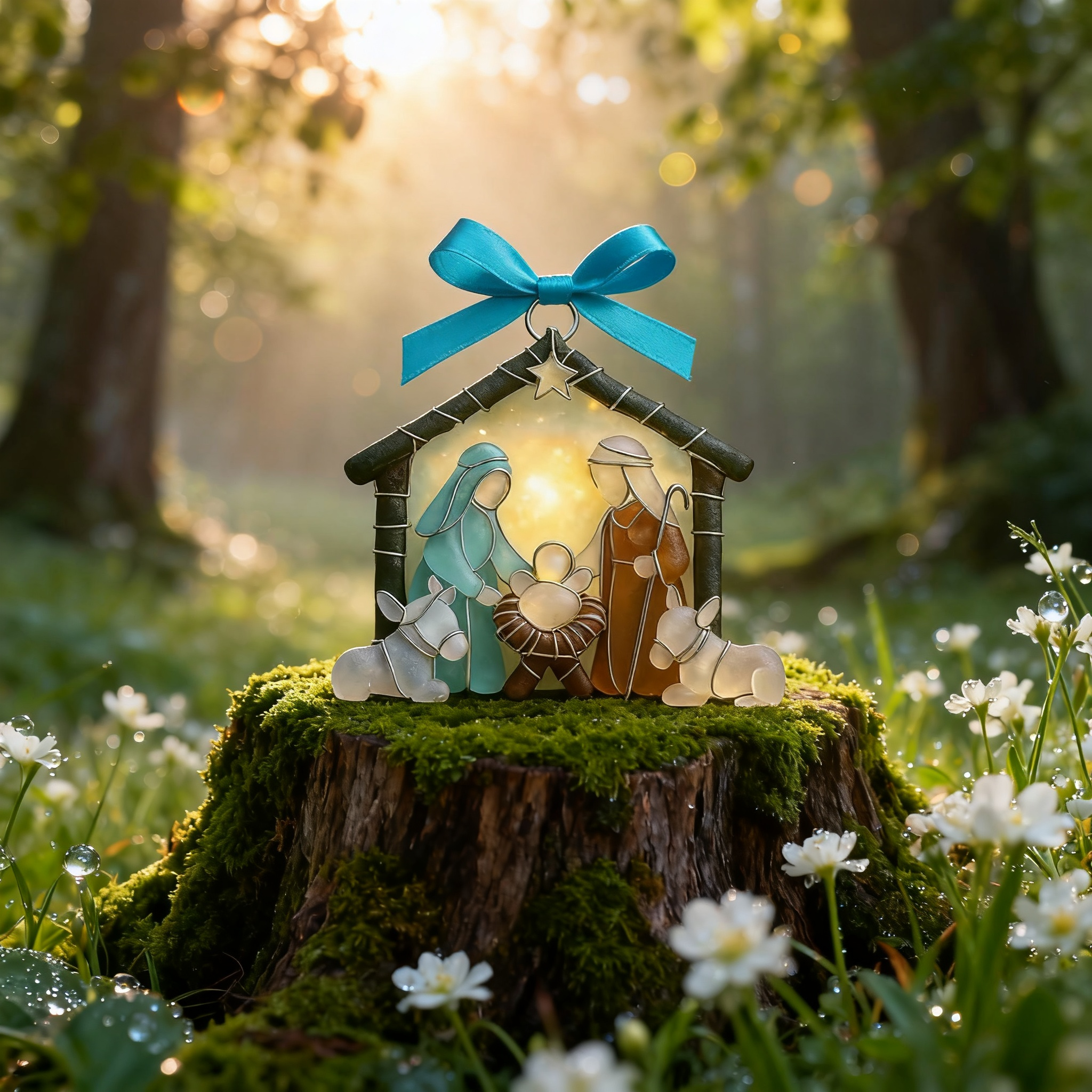 🔥 Black Friday 50% OFF--Sea Glass Nativity Ornament