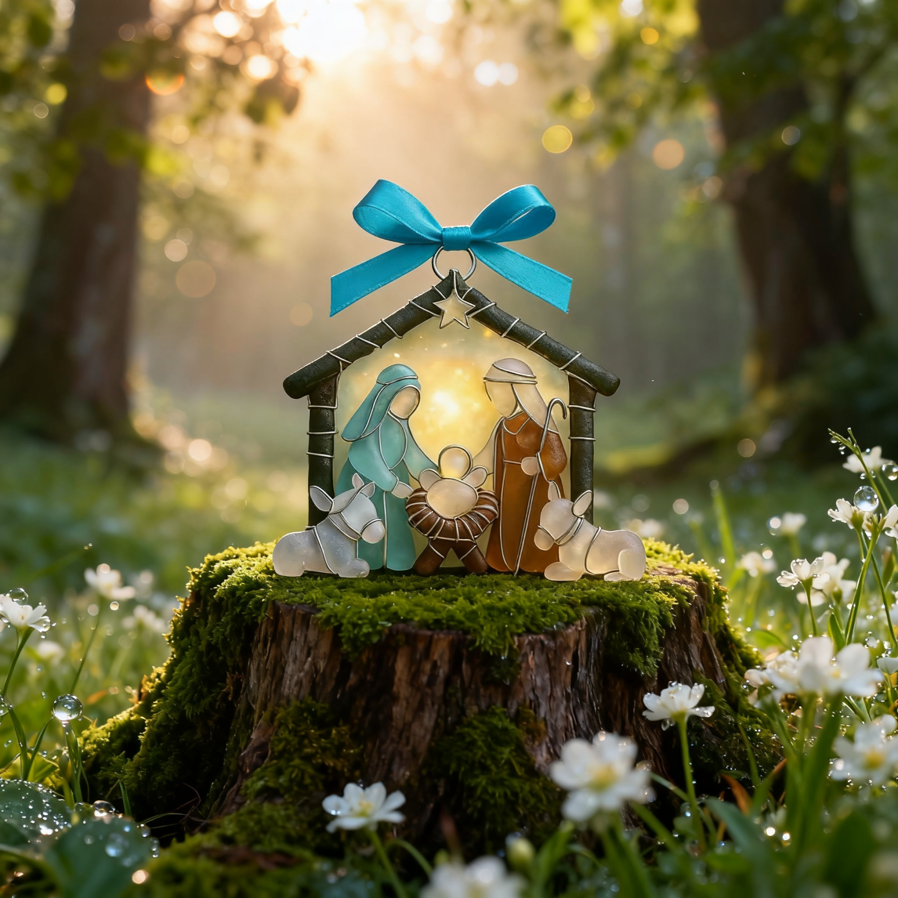 🔥 Black Friday 50% OFF--Sea Glass Nativity Ornament