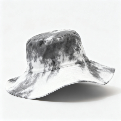 Natürlich gefärbter Fischerhut aus Pflanzen