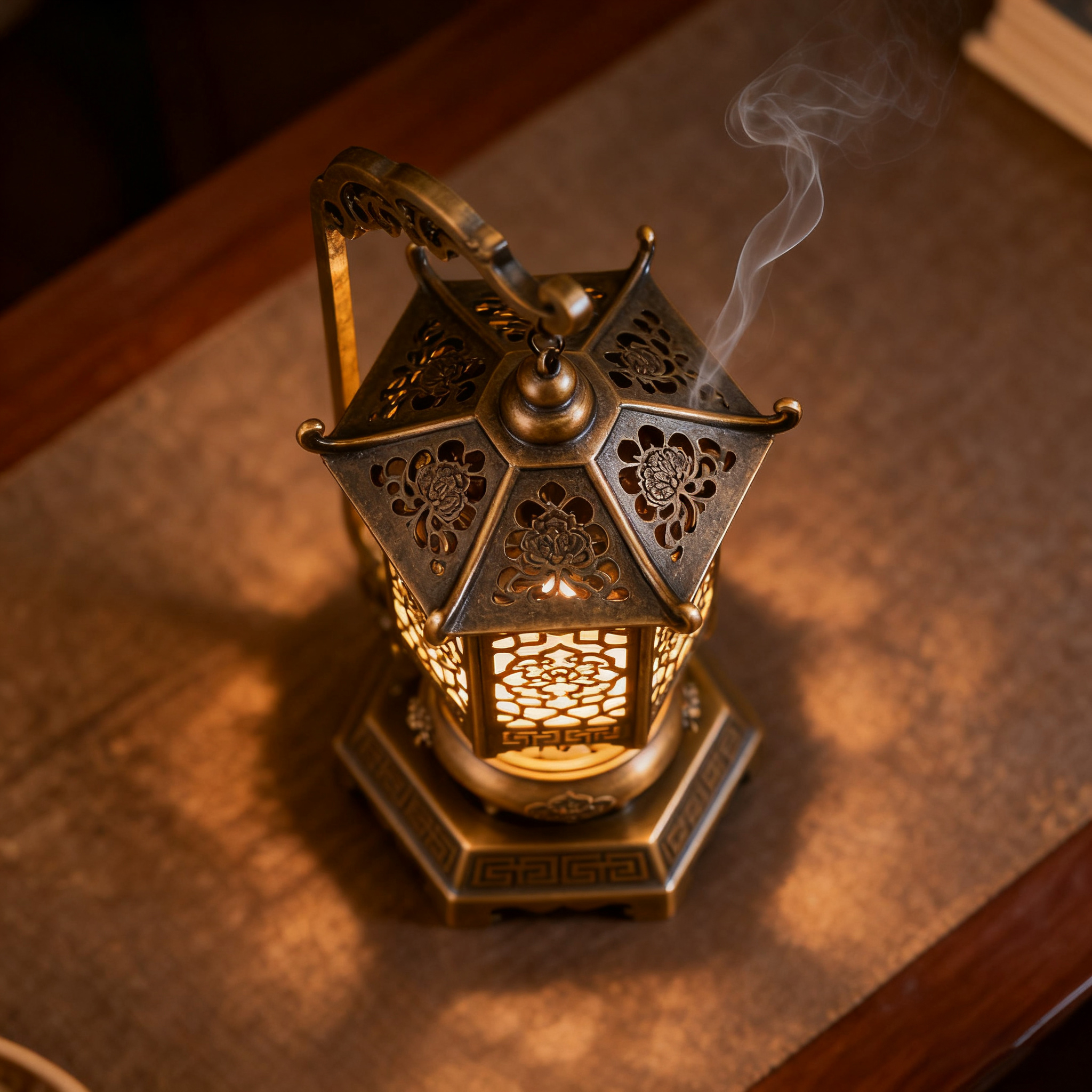 Chinesischer Vintage-Räucherofen im Palastlampen-Stil