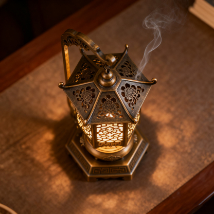 Chinesischer Vintage-Räucherofen im Palastlampen-Stil