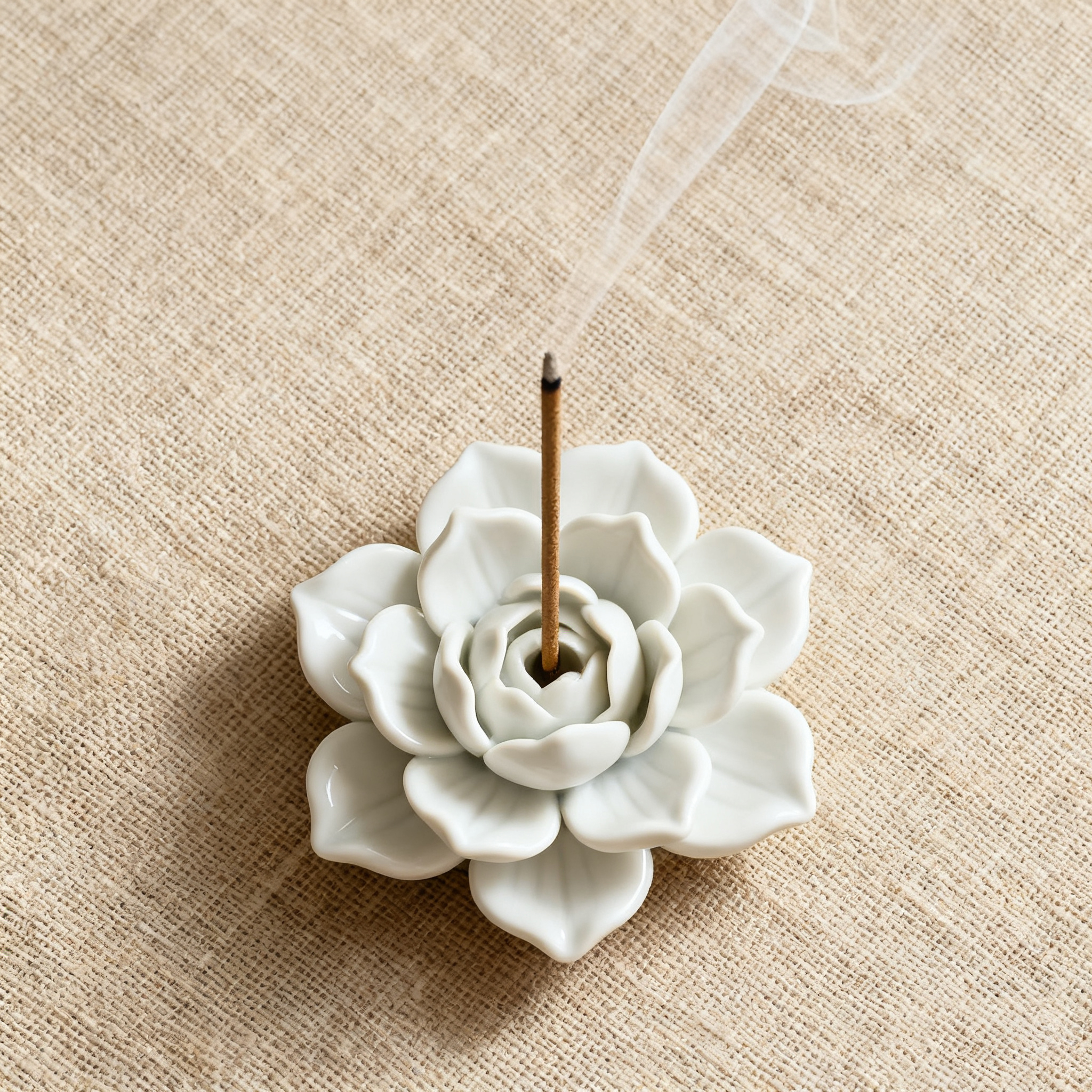 Traditioneller chinesischer Lotus-Incense-Halter, Set mit 2 Stück