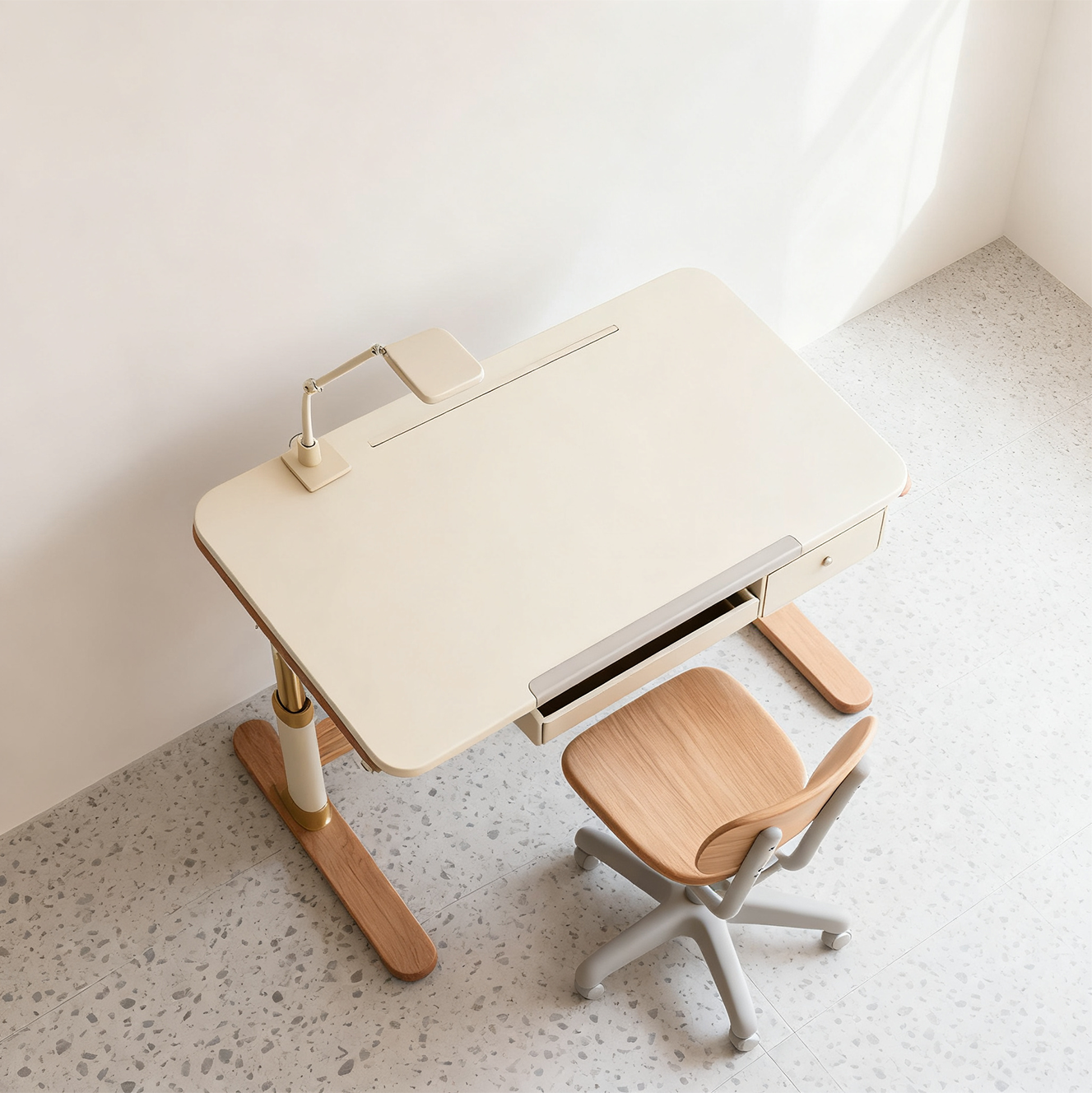 Wielofunkcyjny, podnoszony zestaw do nauki dla dzieci, stół i krzesła