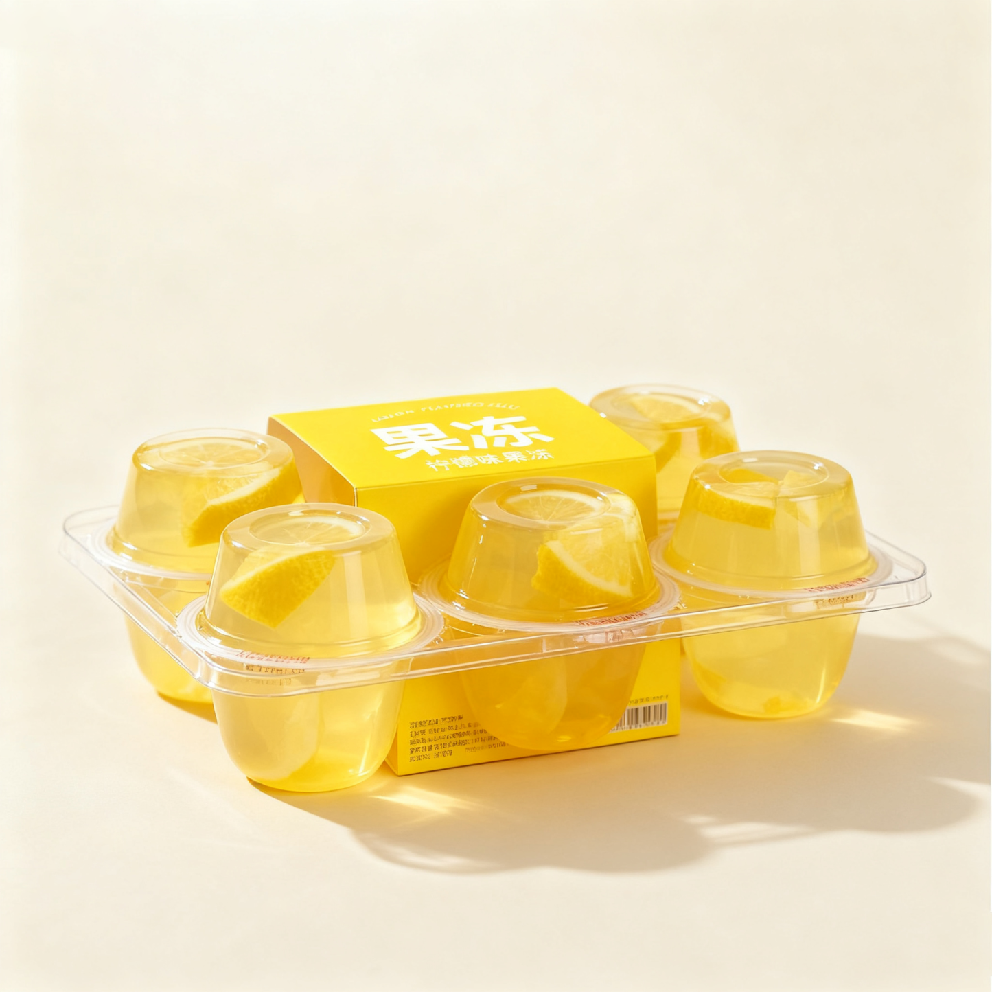 Orzeźwiająca galaretka o smaku cytrynowym(4 pudełka)