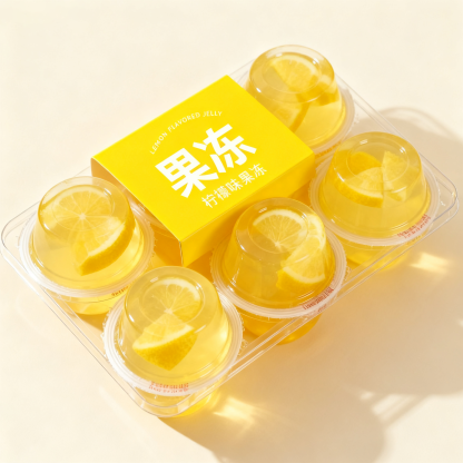 Orzeźwiająca galaretka o smaku cytrynowym(4 pudełka)