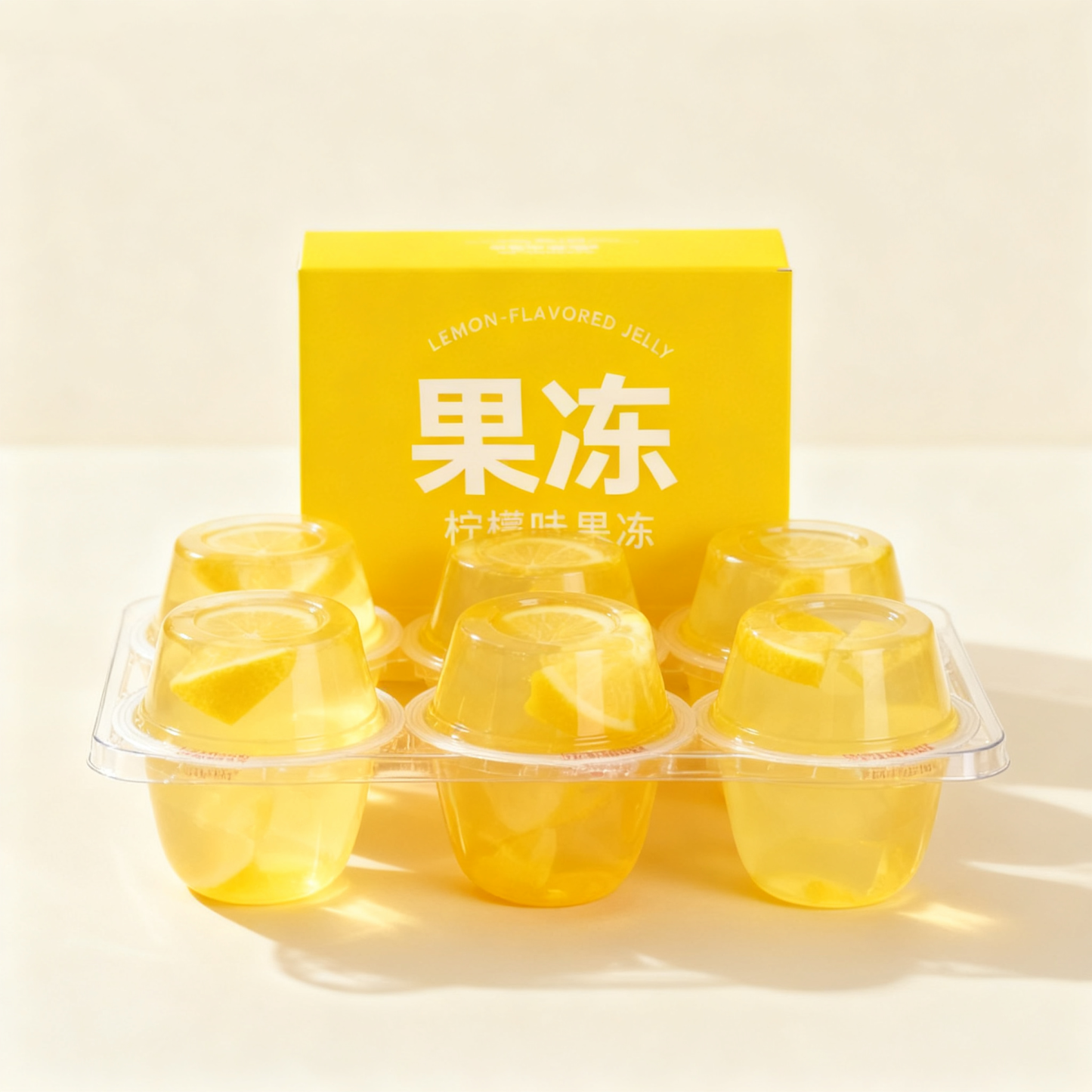 Orzeźwiająca galaretka o smaku cytrynowym(4 pudełka)