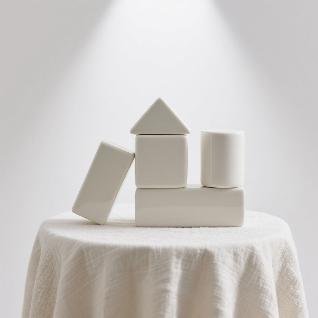 Gyermek natúr bükkfa építőkocka lakkozás nélkül