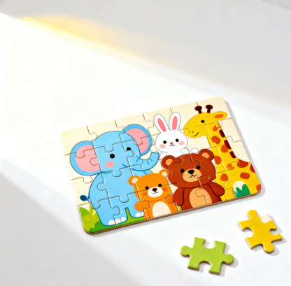 Gyermekeknek szánt állat témájú fejlesztő kirakó