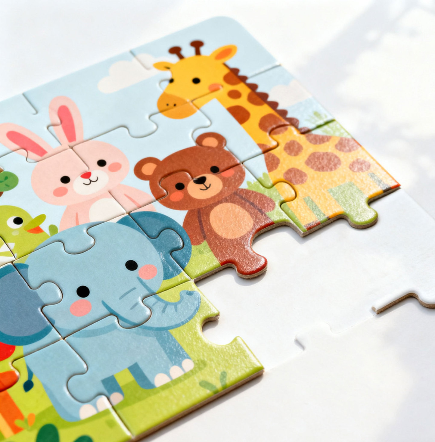 Gyermekeknek szánt állat témájú fejlesztő kirakó