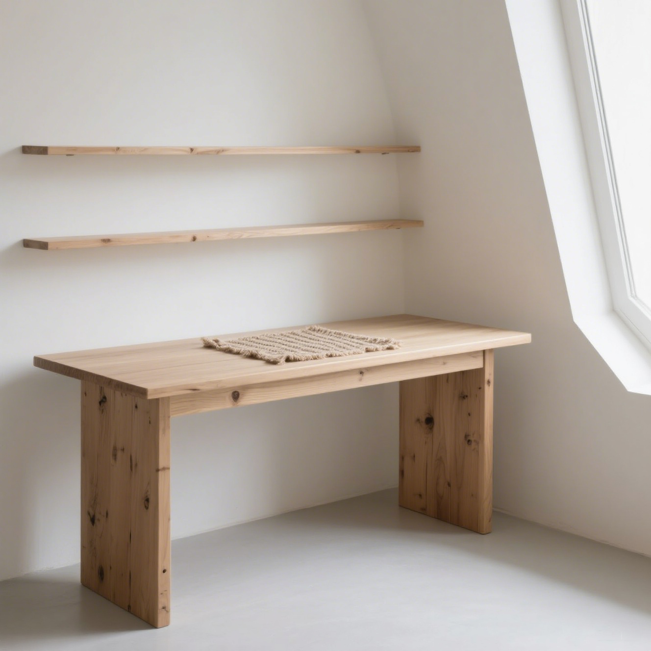 Hosszú, keskeny íróasztal falhoz, dupla munkaállomás otthoni használatra