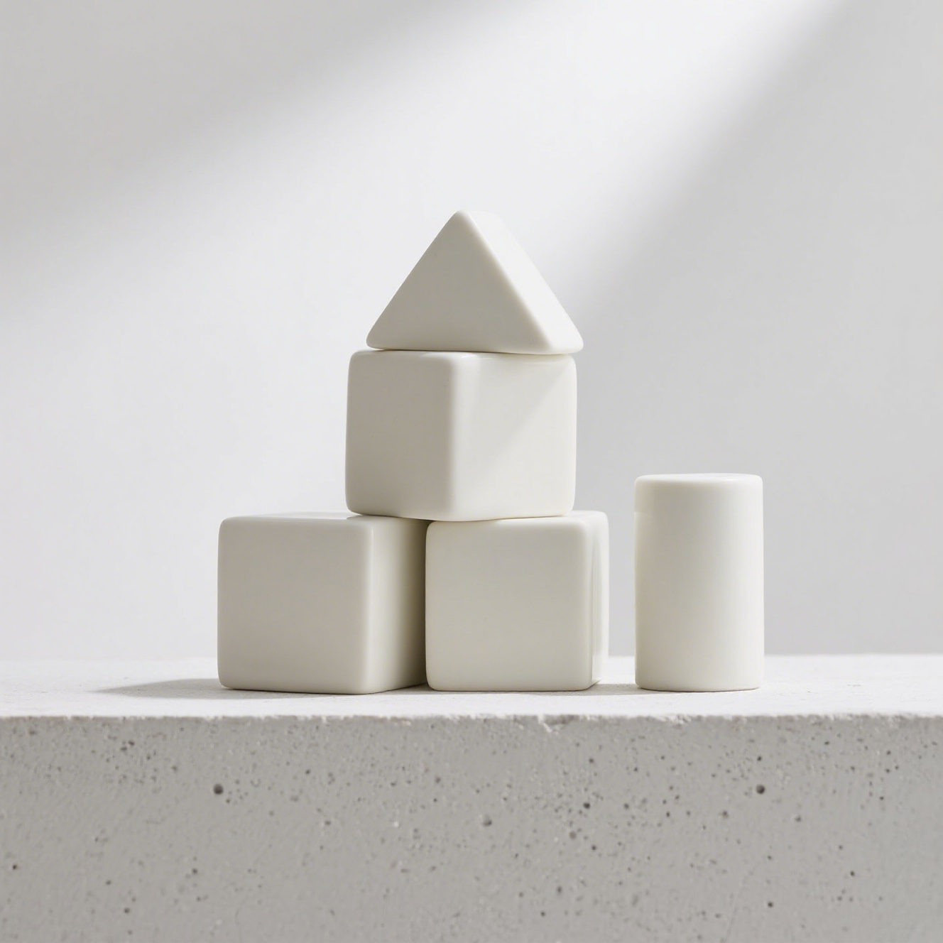 Gyermek natúr bükkfa építőkocka lakkozás nélkül