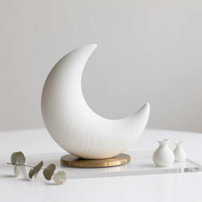 Hold alakú forgó nappali dekoráció – INS egyszerű stílusú dísztárgy