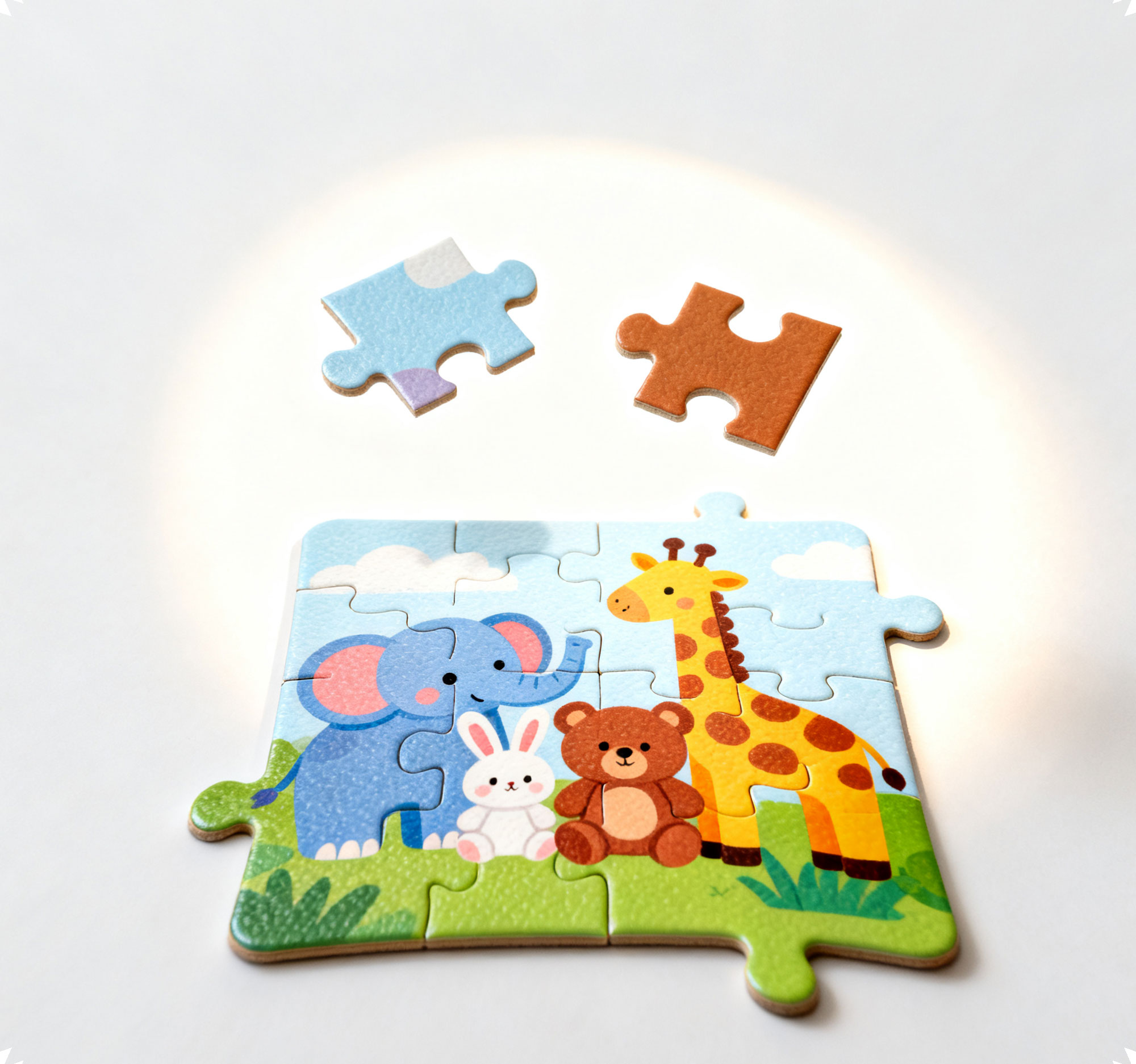 Gyermekeknek szánt állat témájú fejlesztő kirakó