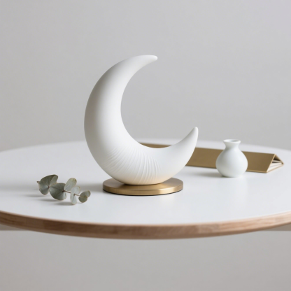 Hold alakú forgó nappali dekoráció – INS egyszerű stílusú dísztárgy