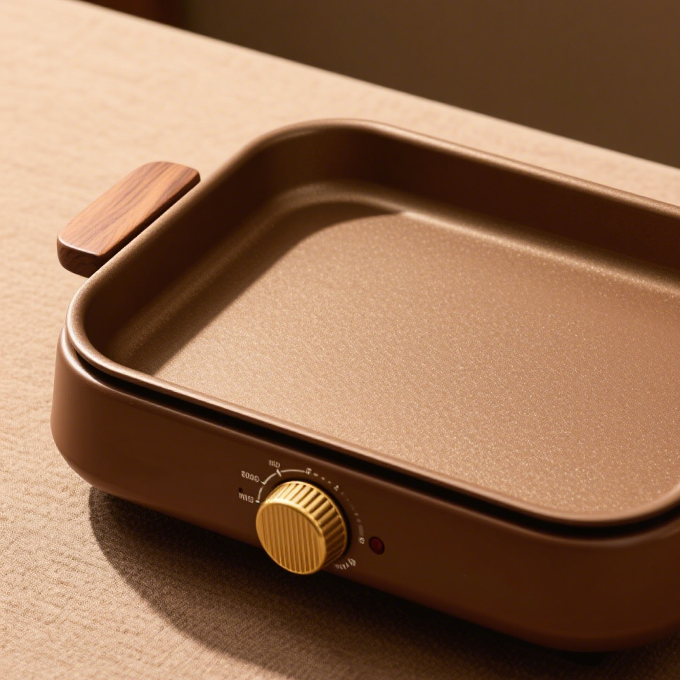 Elegancka elektryczna płyta do grillowania z powłoką nieprzywierającą