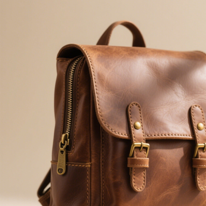 Plecak skórzany w stylu retro z nutą brytyjskiej elegancji