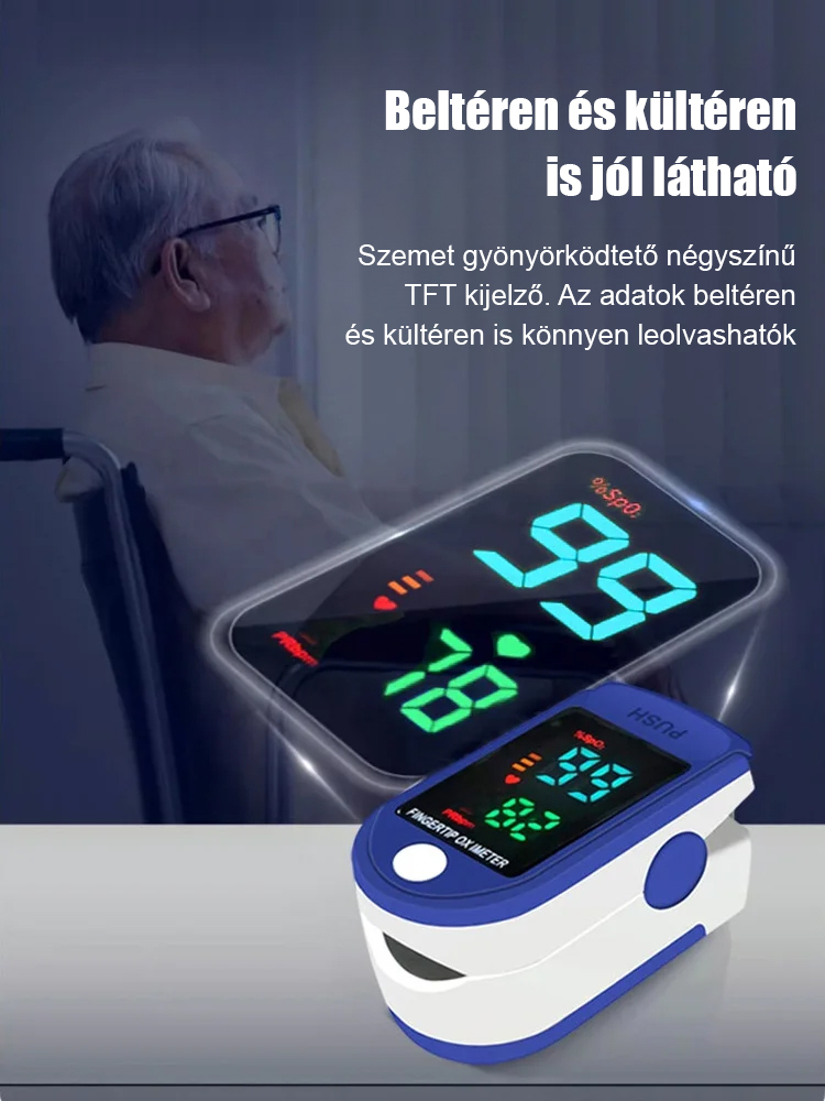 Ujjcsipeszes otthoni monitor