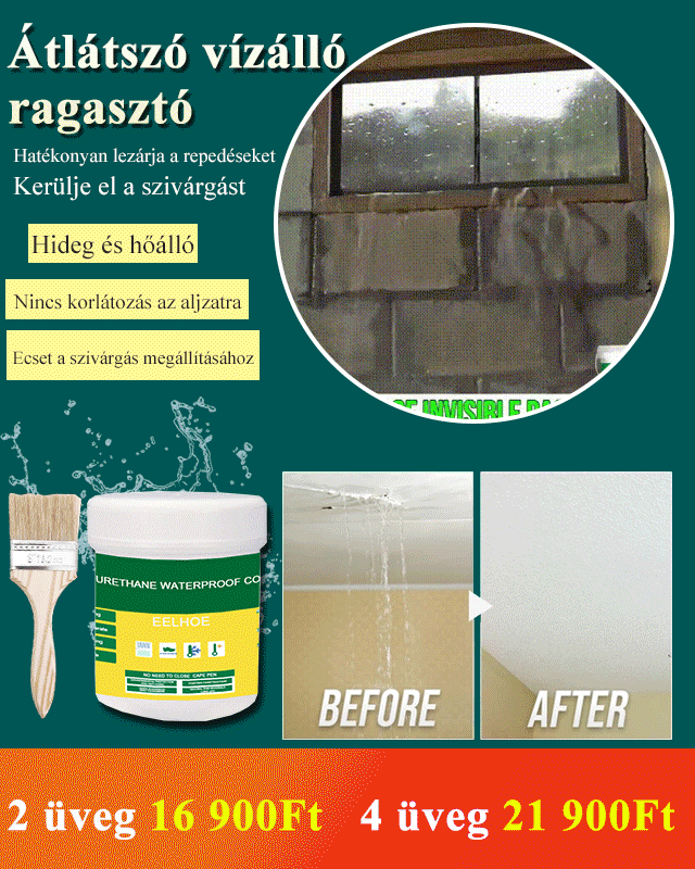 Transparent vízálló ragasztó