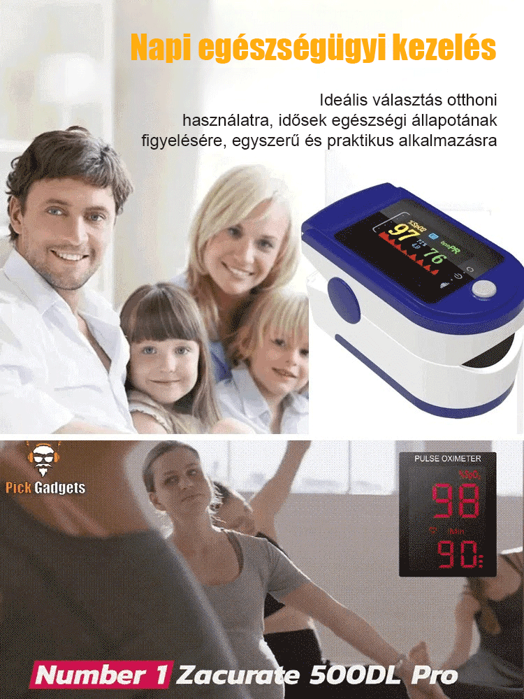 Ujjcsipeszes otthoni monitor