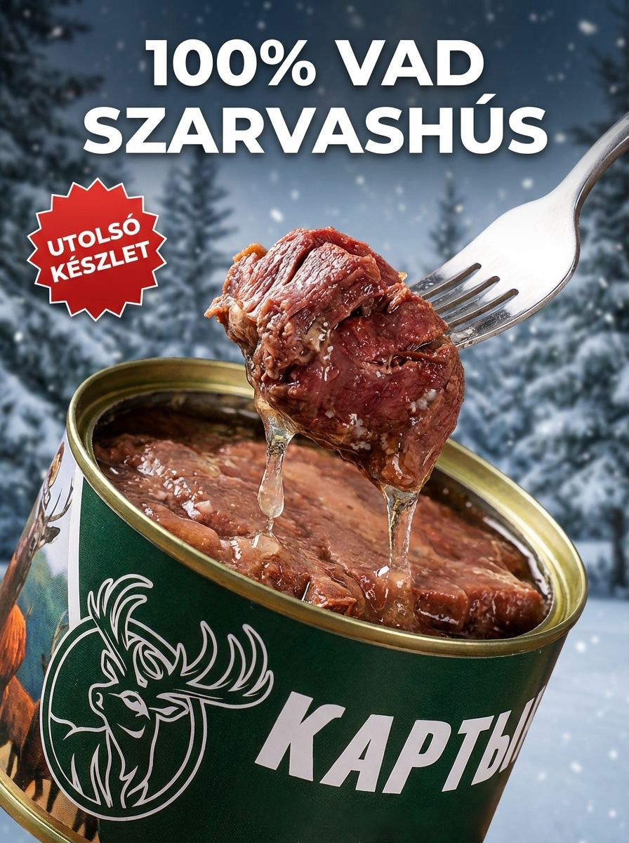 100% vadon élő szibériai erős szarvashús