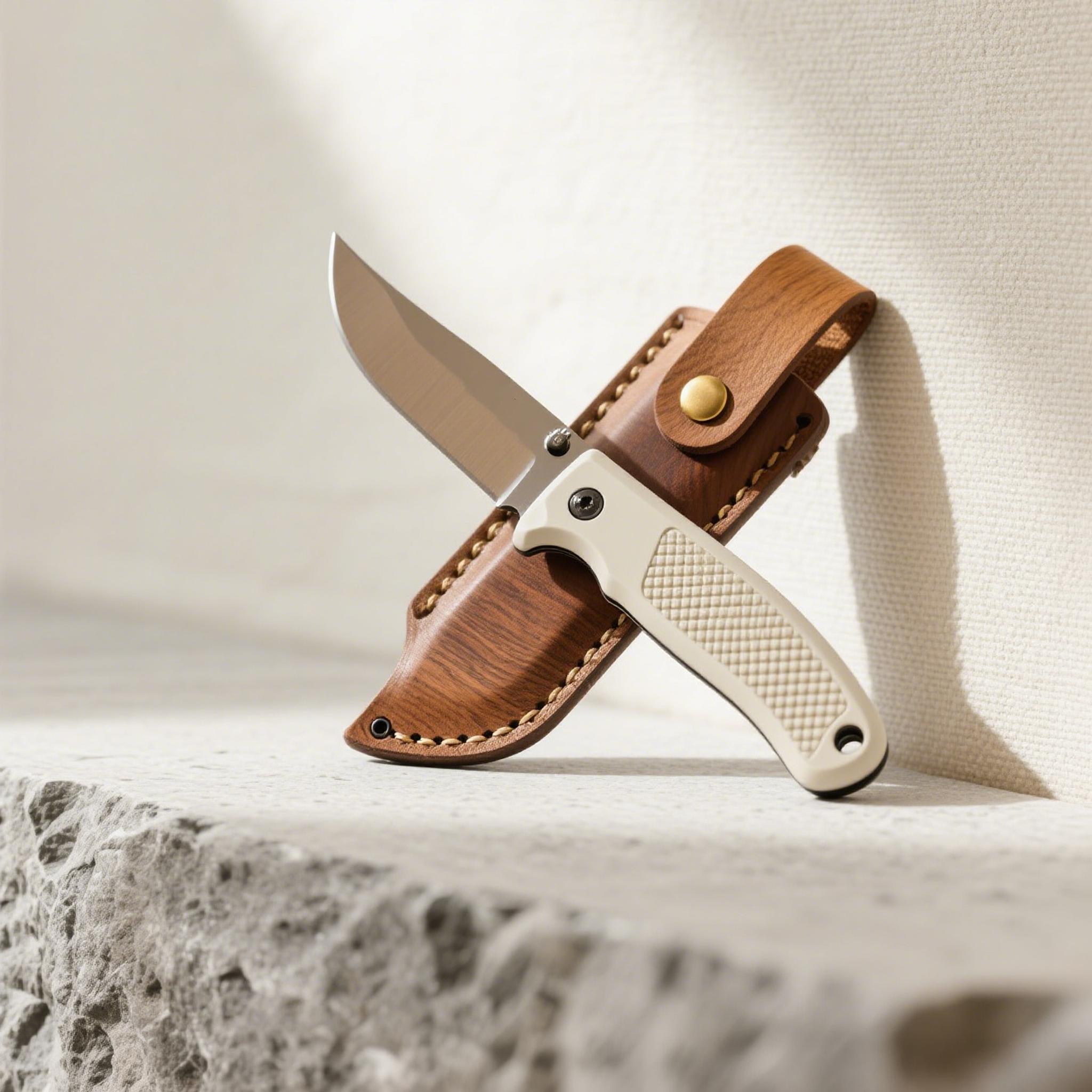 Klasyczny, retro, składany nóż do użytku na zewnątrz（Opakowanie 2 szt.）