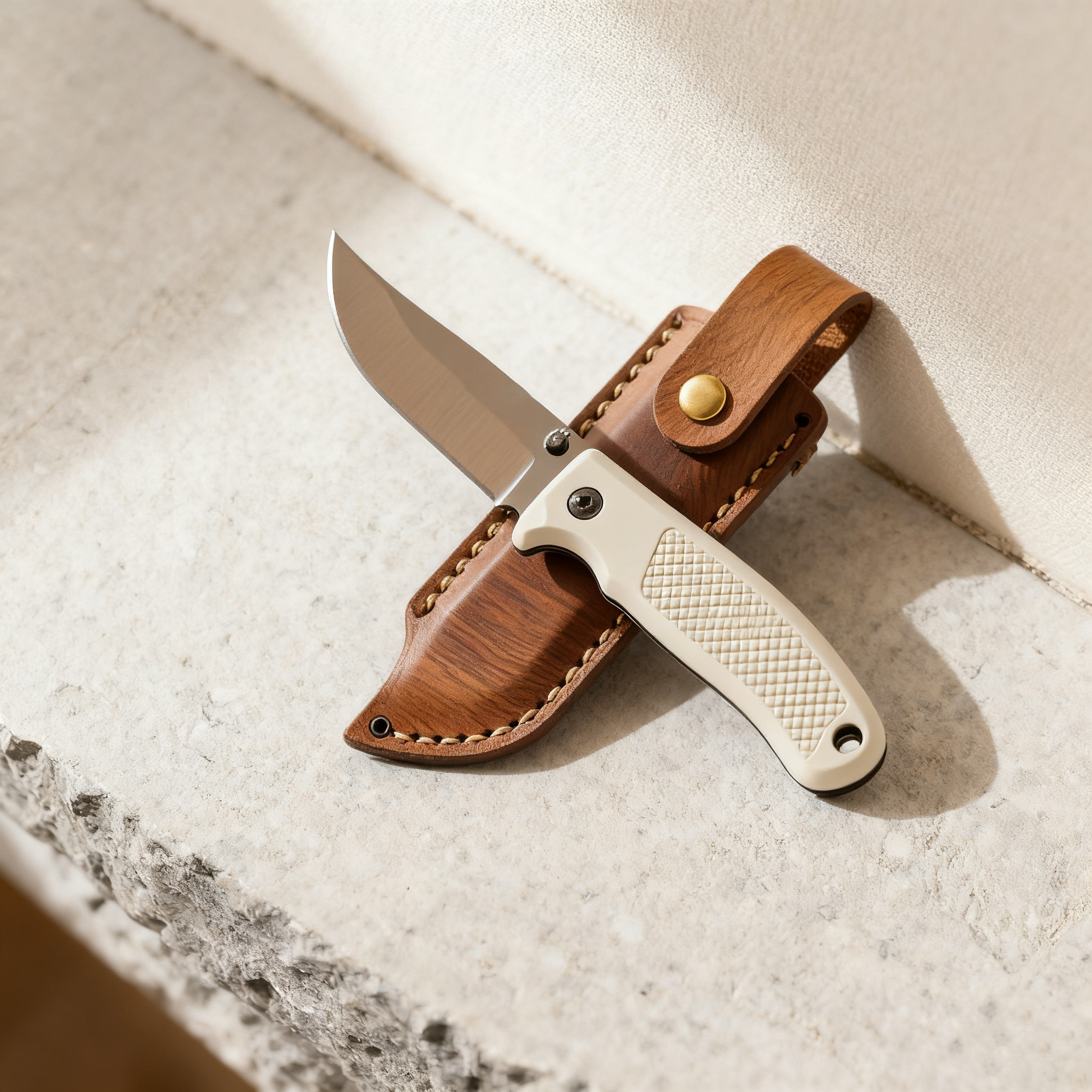 Klasyczny, retro, składany nóż do użytku na zewnątrz（Opakowanie 2 szt.）