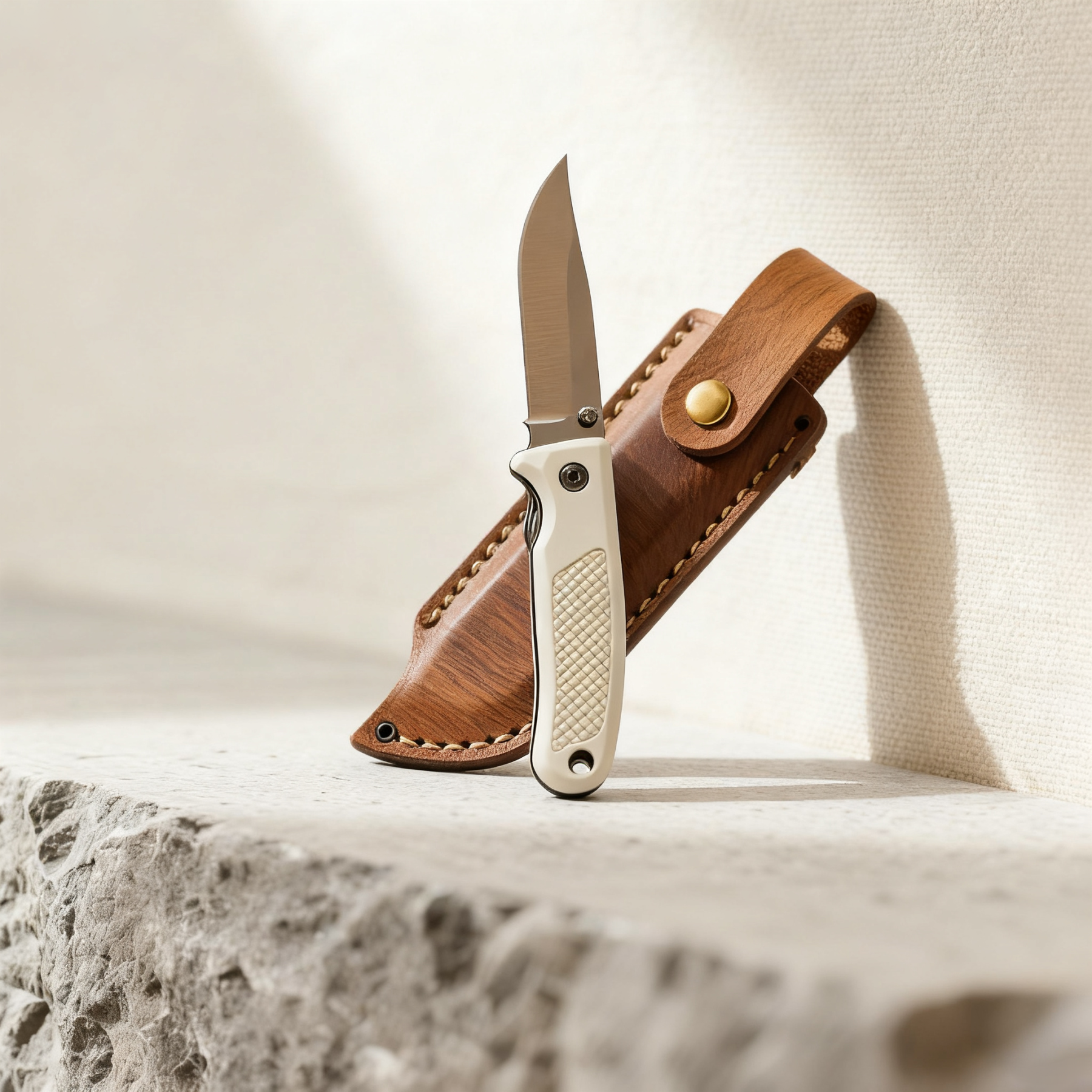 Klasyczny, retro, składany nóż do użytku na zewnątrz（Opakowanie 2 szt.）