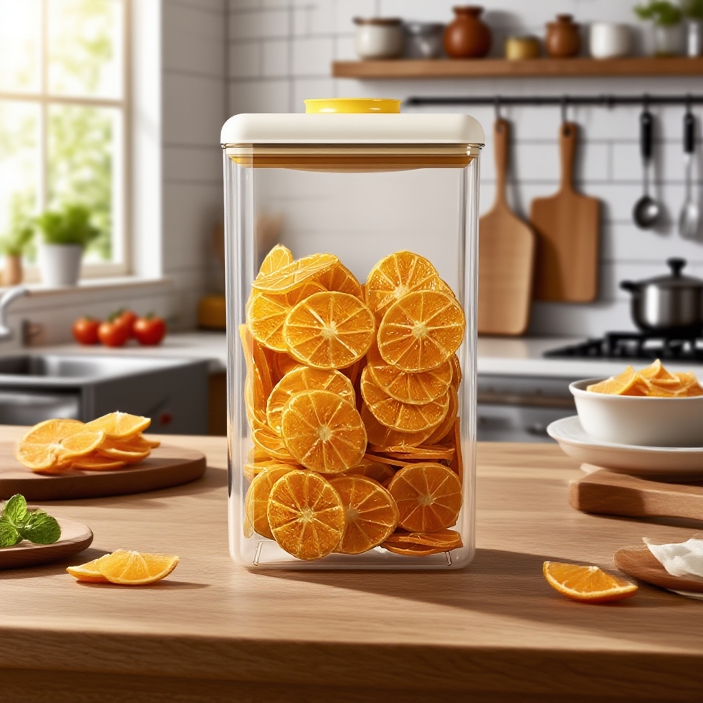 Vakuum-Vorratsdose für Getreide mit Druckknopf, luftdicht und feuchtigkeitsbeständig