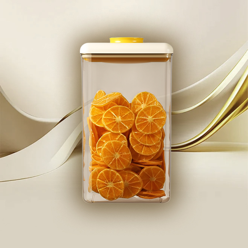 Vakuum-Vorratsdose für Getreide mit Druckknopf, luftdicht und feuchtigkeitsbeständig