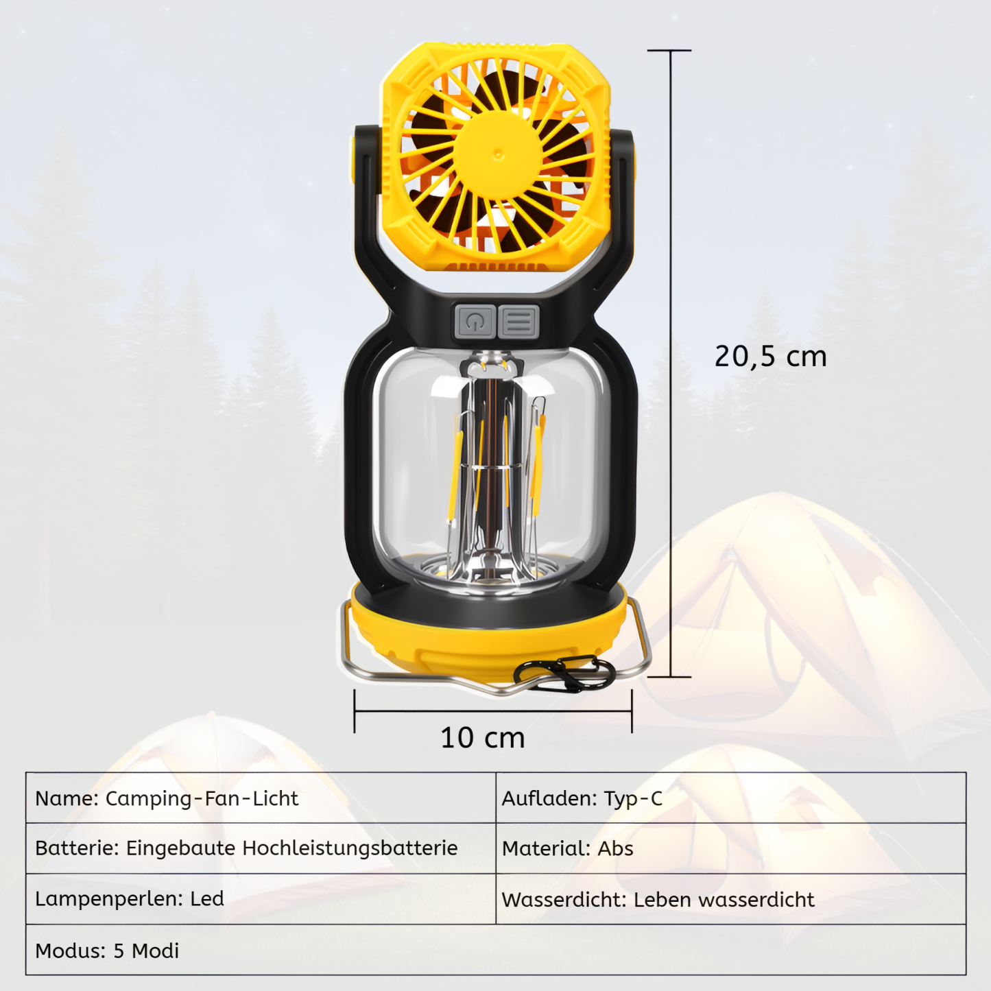 Tragbare multifunktionale Notfall-Handscheinwerfer