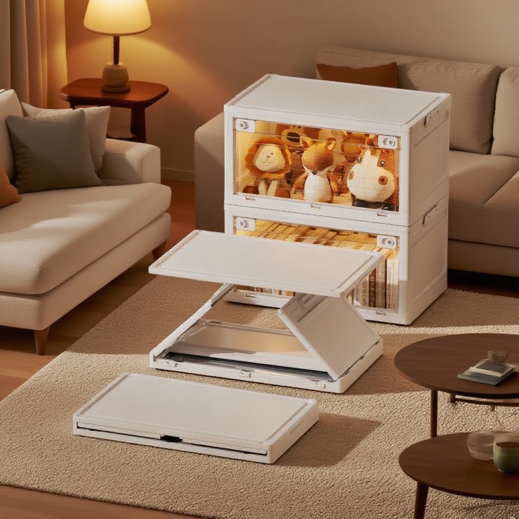 Faltbare, installierfreie Aufbewahrungsbox für Snacks und Haushaltsgegenstände