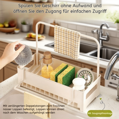  Multifunktionales Spülbecken-Abtropfregal zur Aufbewahrung