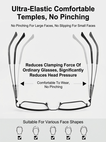 ✨<1 Pair Fits All: +100 to +1000 Corrective Power> German-Engineered Auto-Focus: Crystal Clear Vision in 60ms with Aerospace Titanium! ✨