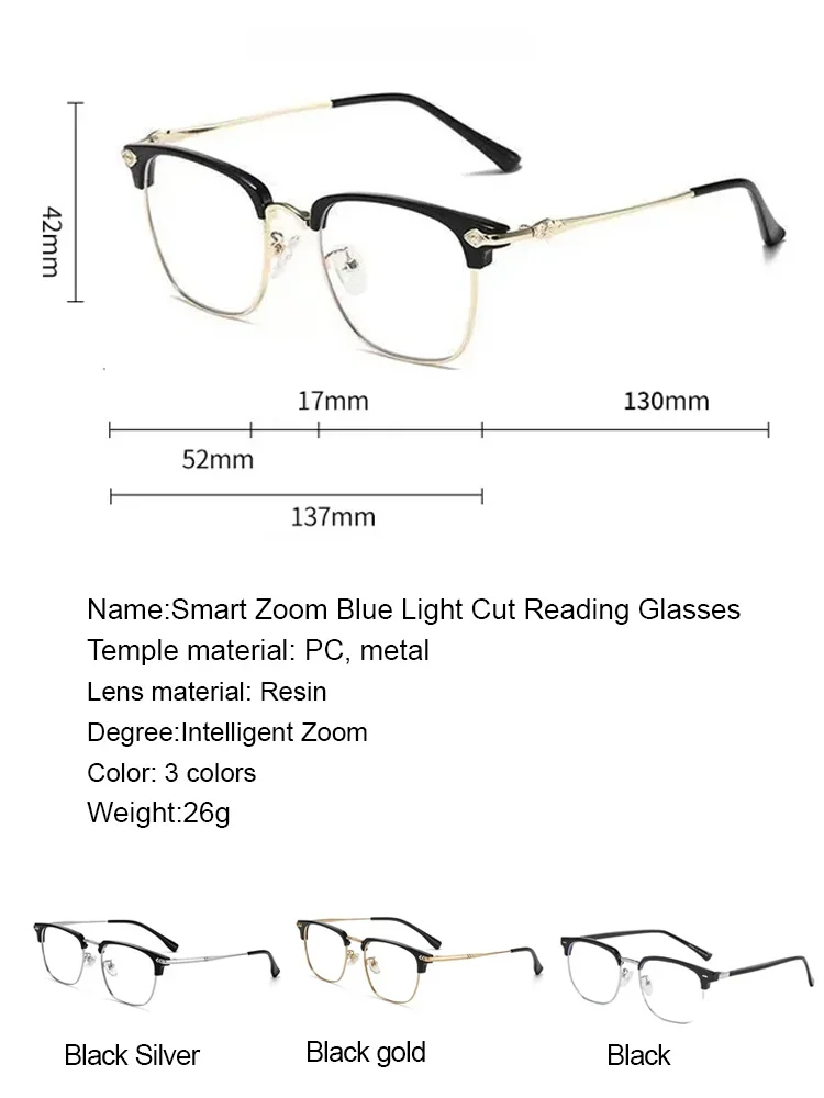 ✨Upgrade Your Vision for the Price of a Few Coffees! ☕️ Get intelligent, auto-focus, blue-light blocking readers that adjust to YOU. ✨No prescription needed!