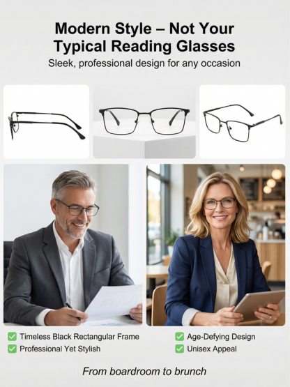 ✨<1 Pair Fits All: +100 to +1000 Corrective Power> German-Engineered Auto-Focus: Crystal Clear Vision in 60ms with Aerospace Titanium! ✨