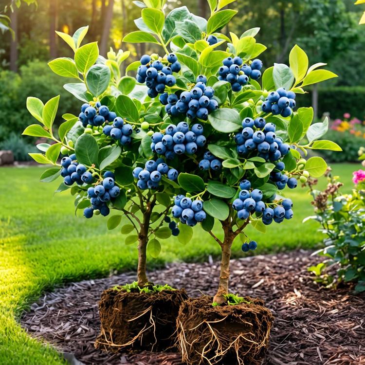 🫐【No fruit, full refund】Duke Blueberry Sapling - XXL Jumbo Fruit, High Yield, Ideal for Garden or Potted Planting