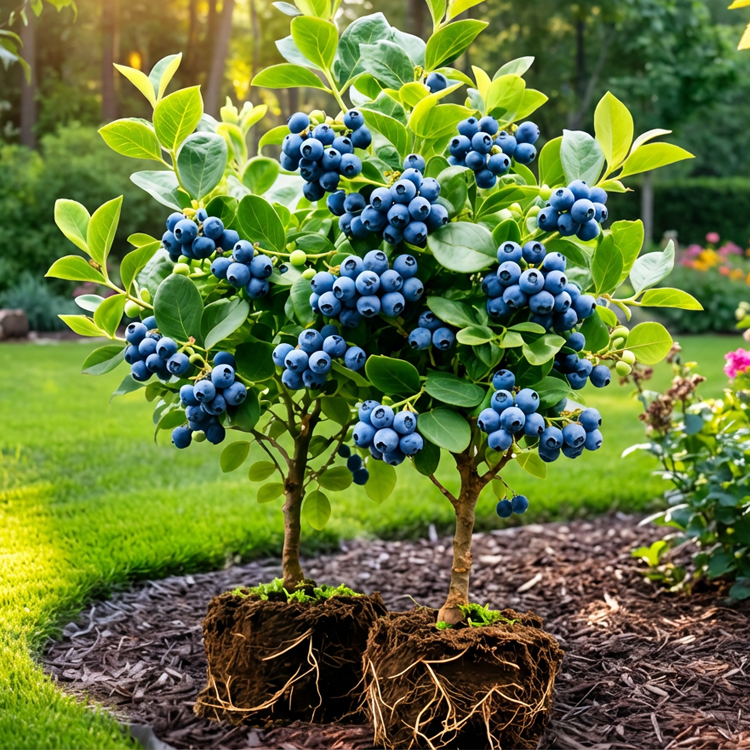 🫐【No fruit, full refund】Duke Blueberry Sapling - XXL Jumbo Fruit, High Yield, Ideal for Garden or Potted Planting