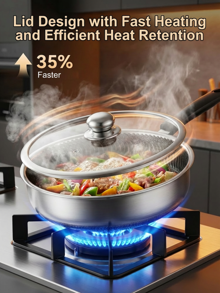【Top seller】Stainless Steel Frying Pan for Cooking Eggs and Steaks🍳It won't rust for 50 years🥩