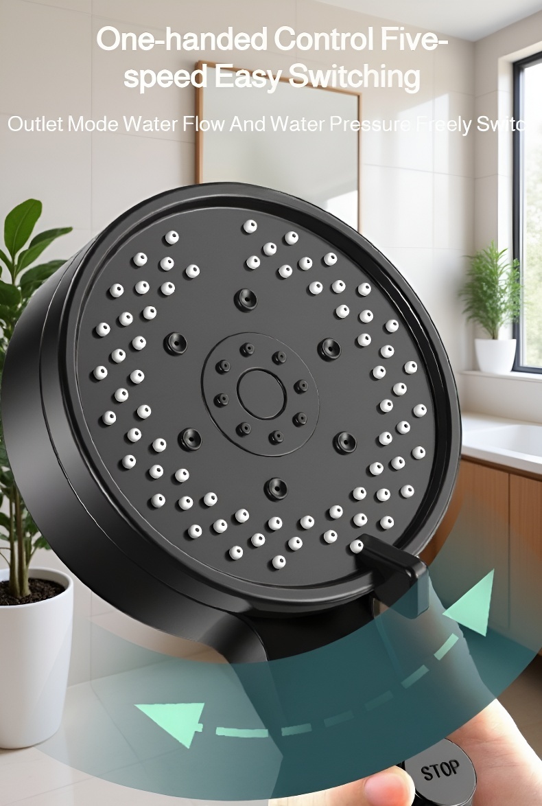 Durable chrome high-pressure shower head