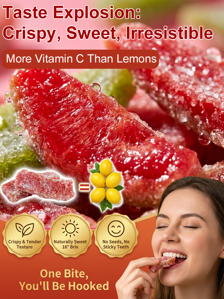 【❤️Rare in the US, only available every few years.】Seedless Red Guava Preserved Fruit